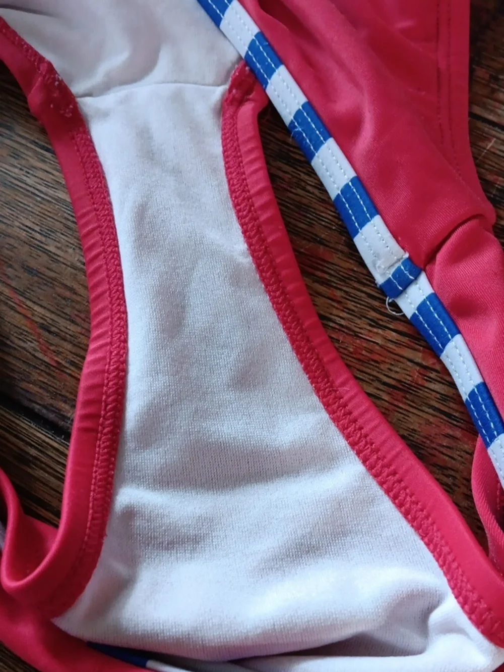 wonder nation Red & Blue Striped Star Tankini Set